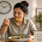 Eating slowly and chewing more may improve health, weight management
